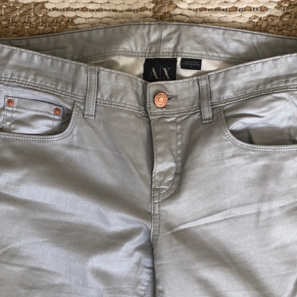 ARMANI EXCHANGE SILVER JEANS - Picture 2 of 8
